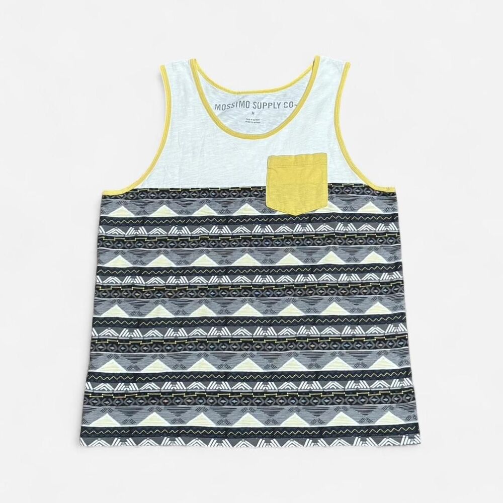 Mossimo supply co yellow,white,grey pattern Medium size width 20in, length 26in